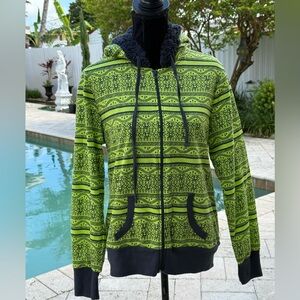 Grane Neon Green and Black Hoodie